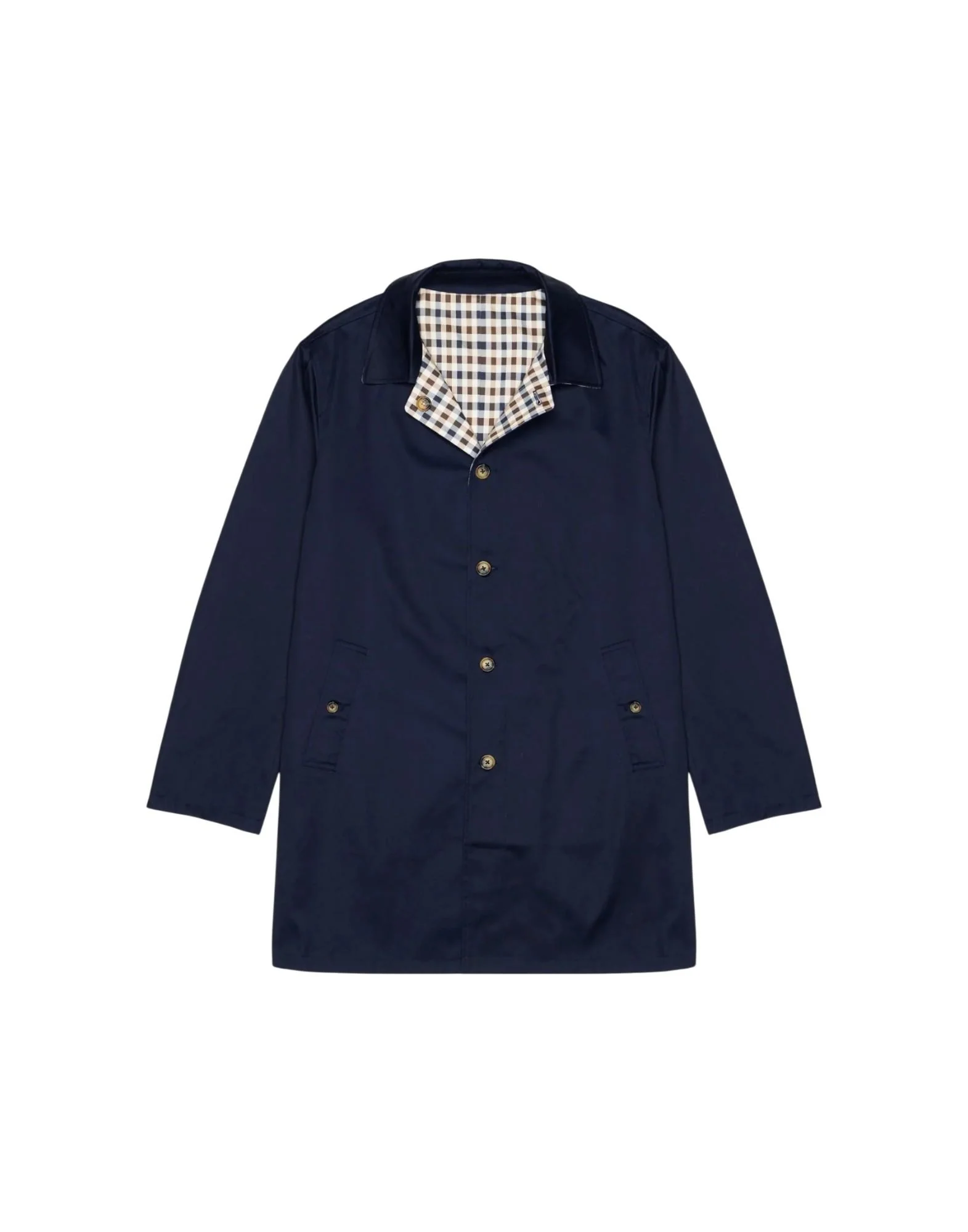 AQUASCUTUM Archival Reversible Mid Coat Uomo