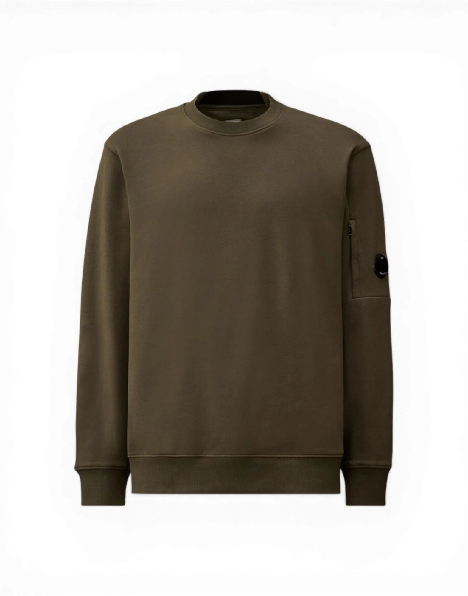 C.P. Company Diagonal Raised Fleece Crewneck Lens Sweatshirt Uomo