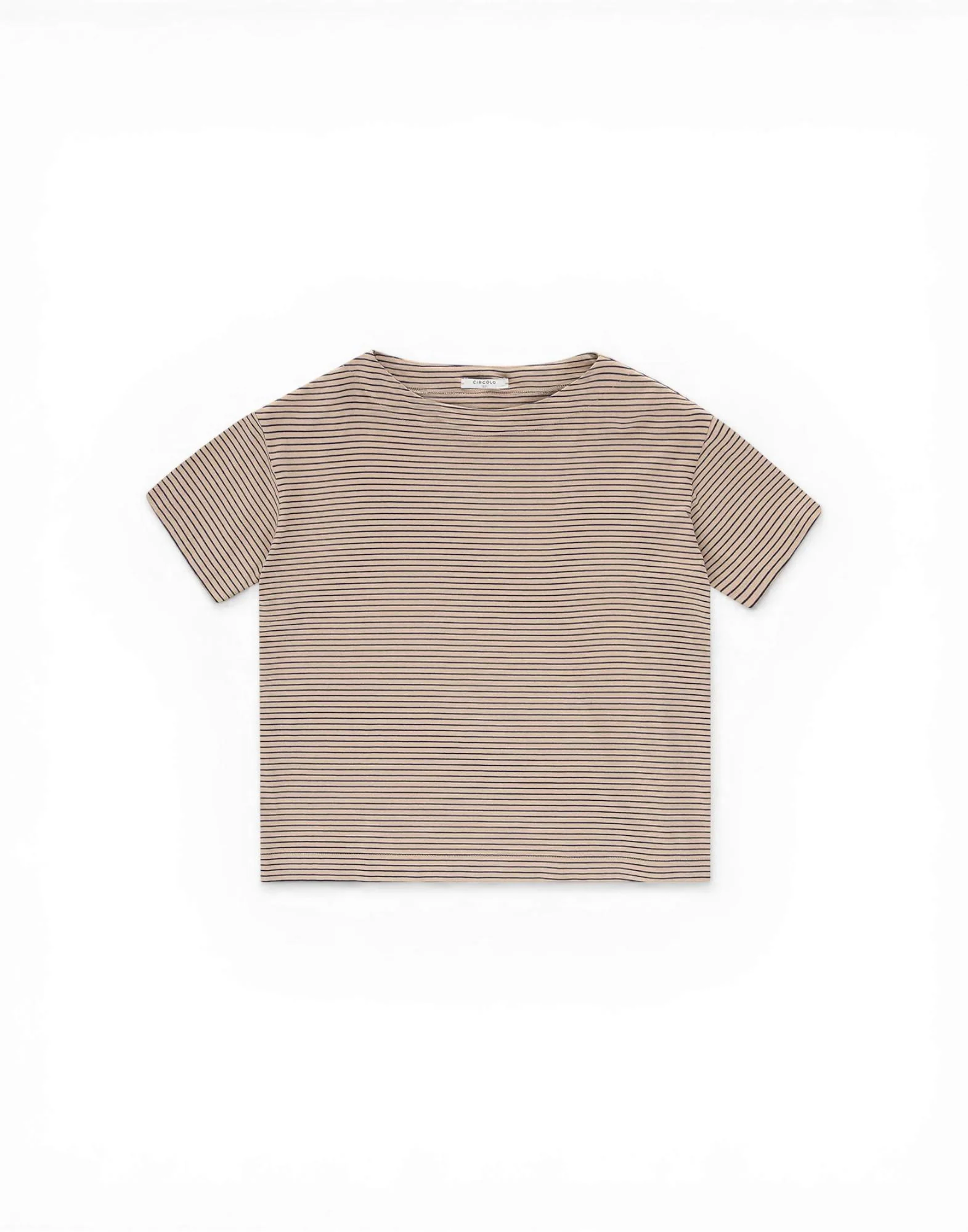 Circolo 1901 T-shirt Boxy Striped Jersey Donna