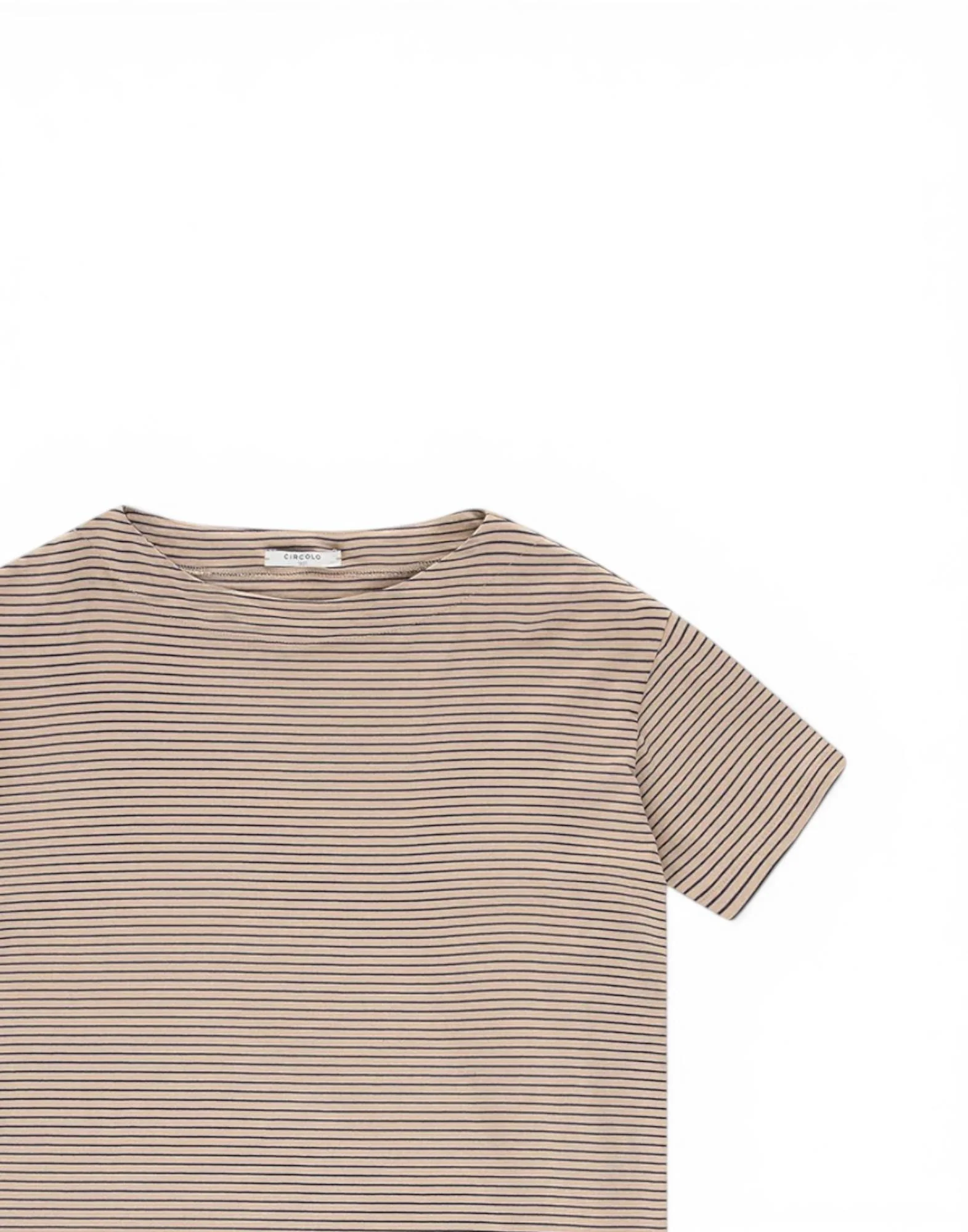 Circolo 1901 T-shirt Boxy Striped Jersey Donna - Image 2