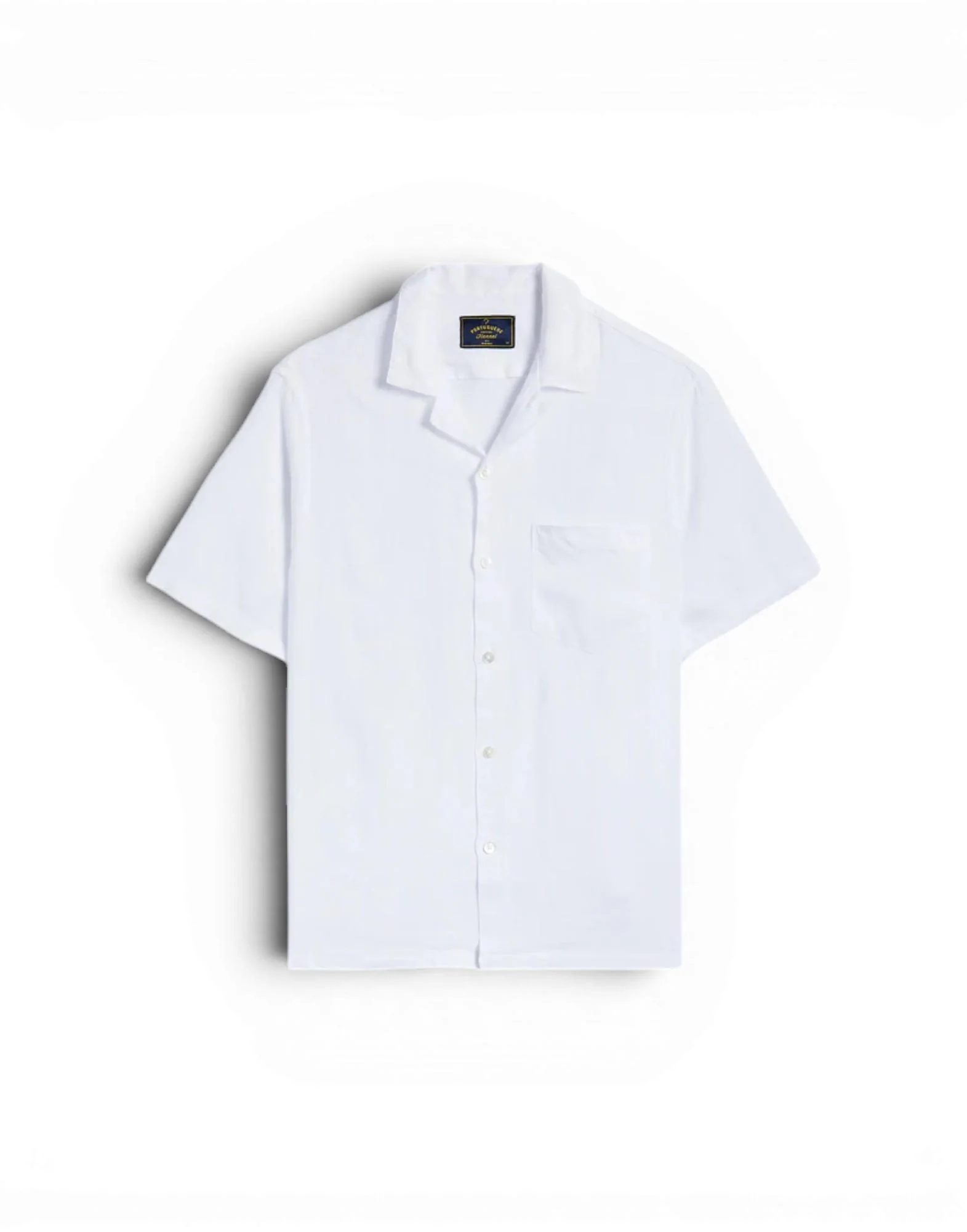 Portuguese Flannel linen camp collar Uomo