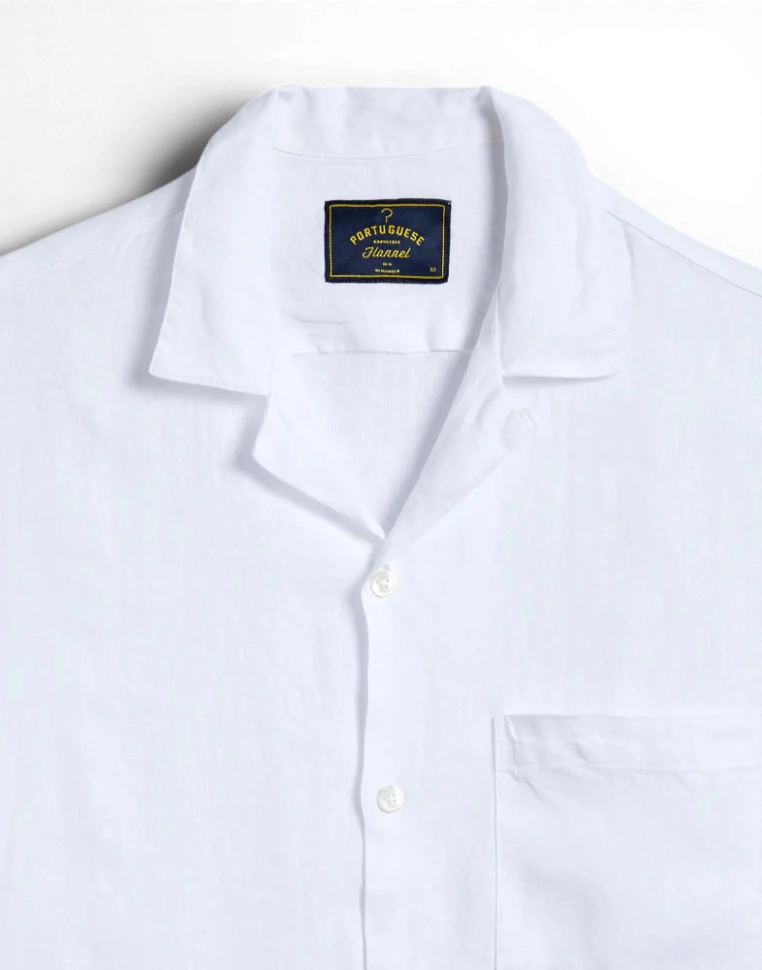 Portuguese Flannel linen camp collar Uomo - Image 2
