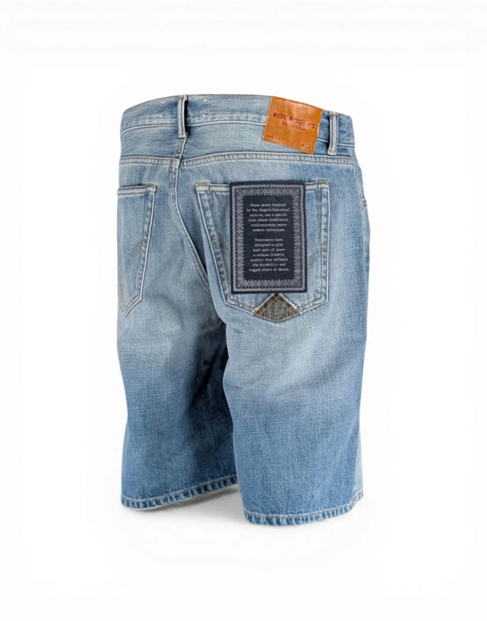 Roy Roger's Berm. Cult Wide RE-SEARCH Blu Collins Uomo - Image 3