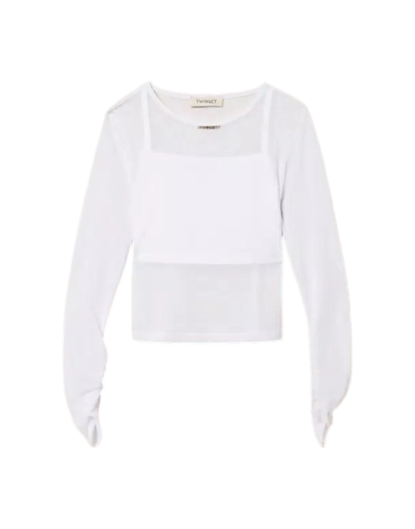 Twinset Top in tulle con arricciatura Bambina
