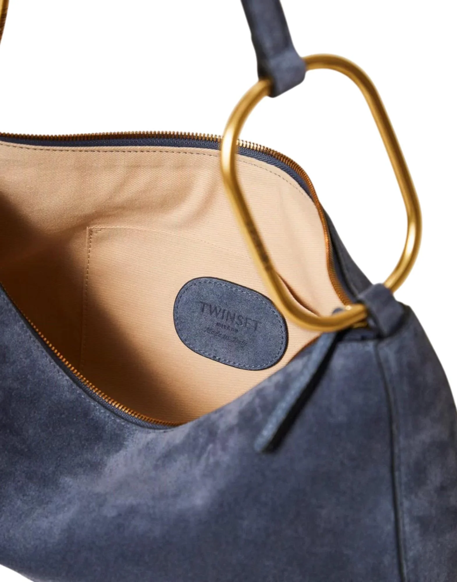 Twinset Borsa "Liliane" media in suede con anelli Donna - Image 4