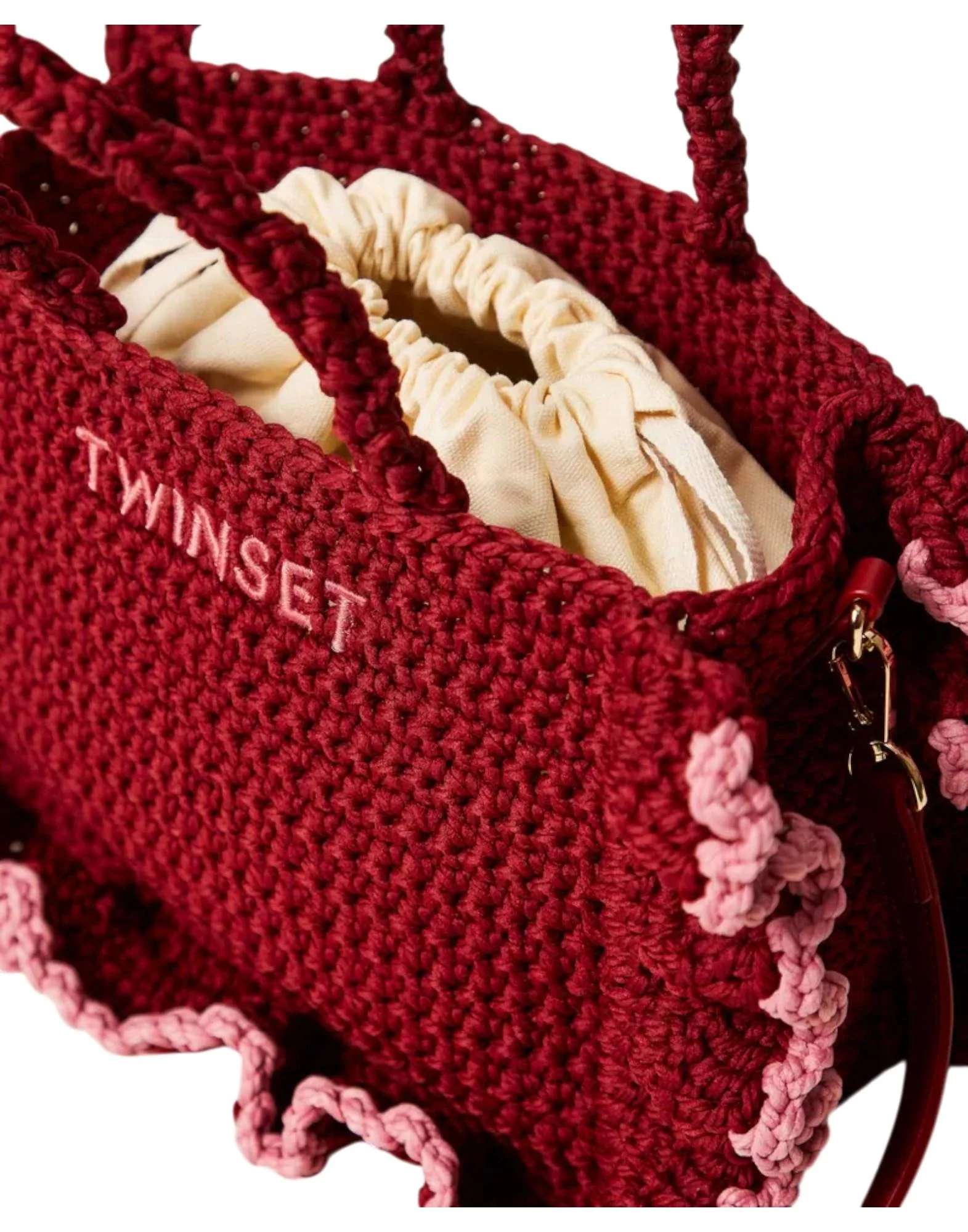 Twinset Borsa Tracolla Crochet Balze Donna - Image 4