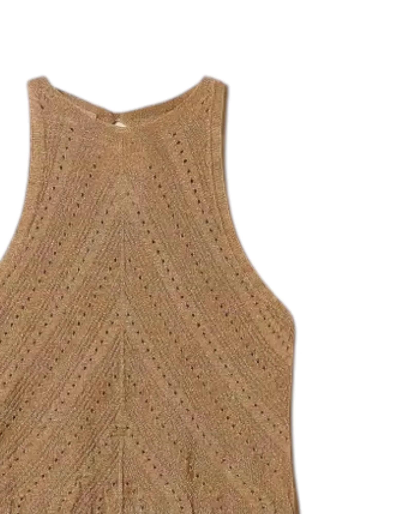 Twinset Top Halter Maglia Lino Lurex Donna - Image 2