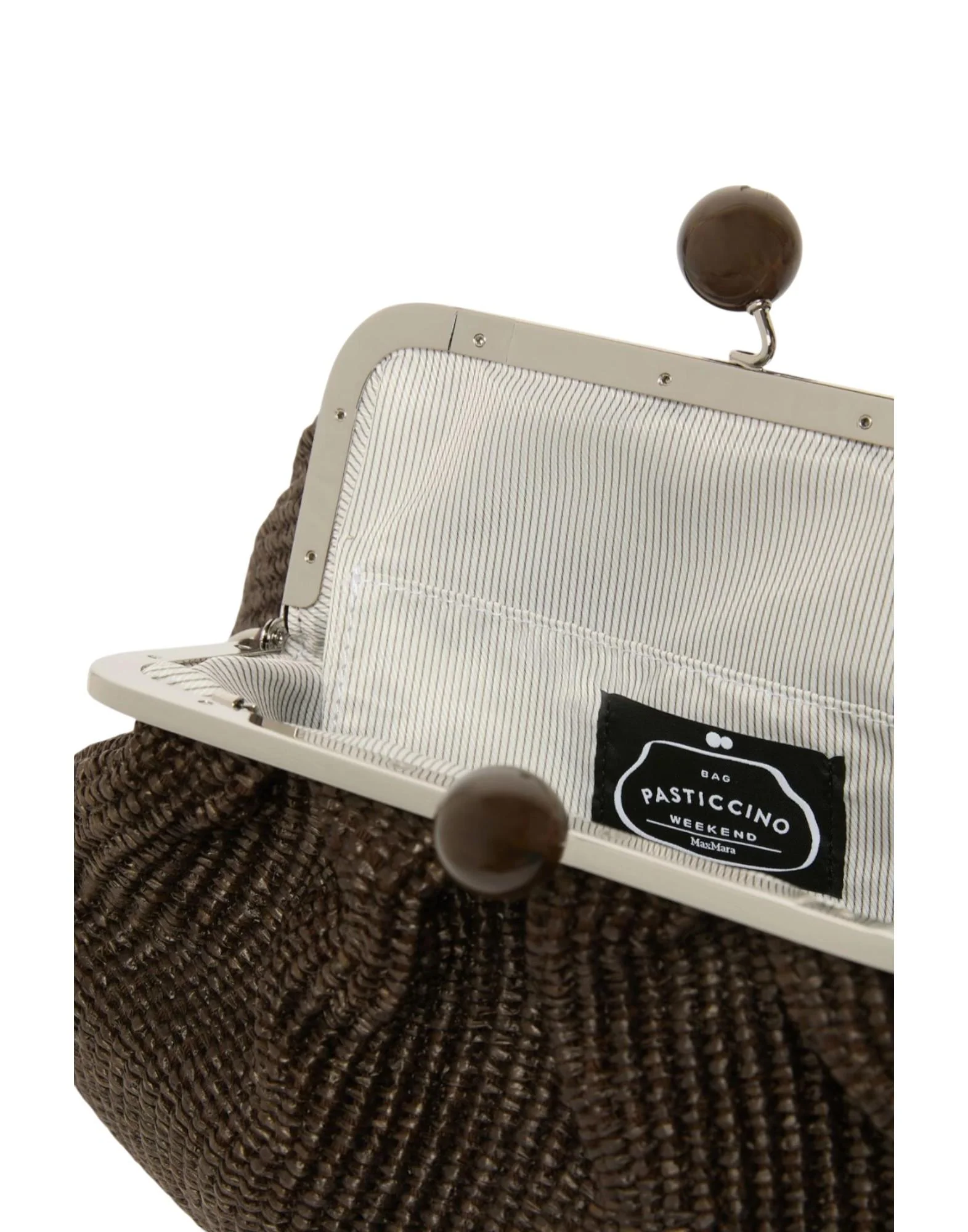 Weekend Max Mara Pasticcino Bag Medium effetto rafia Donna - Image 5